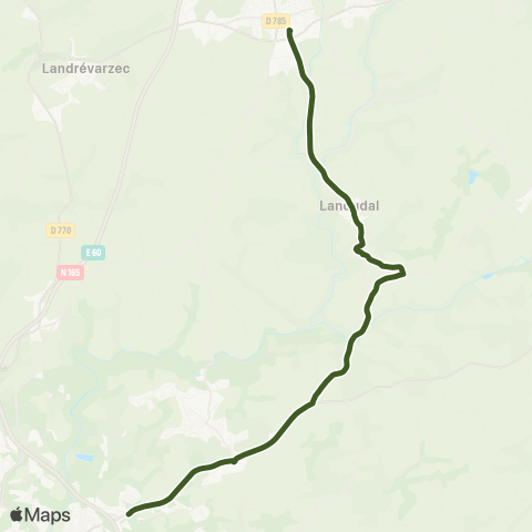 QUB - Lignes scolaires Ergue Gaberic - P. Stephan map