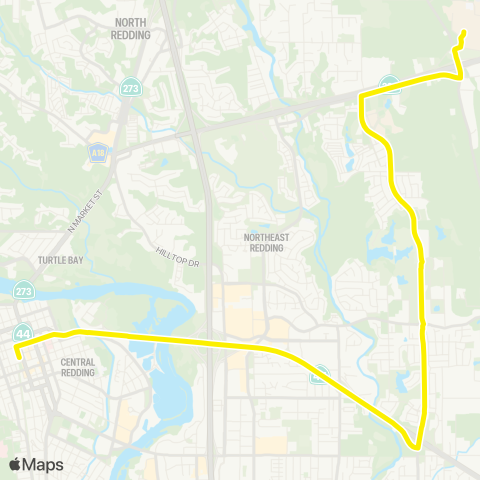 RABA Shasta View / Shasta College map