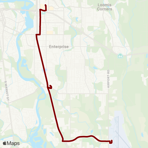 RABA Churn Creek / Knightson / Airport map