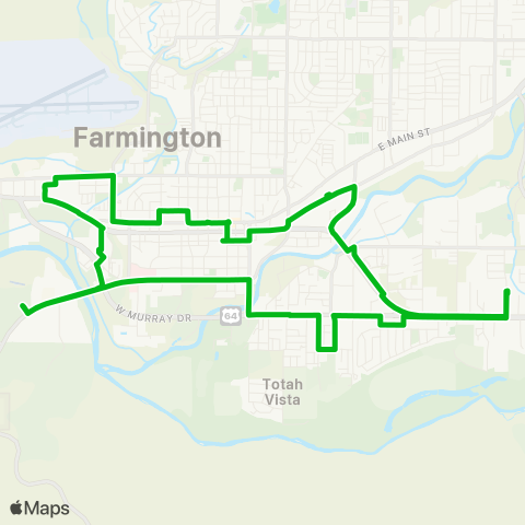 Red Apple Transit Green map