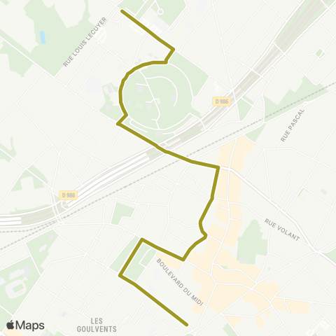 RATP Chemin de l'Île map