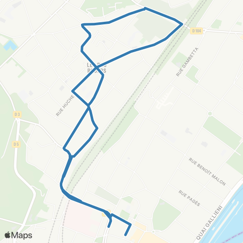 RATP As Autobus Suresnois map