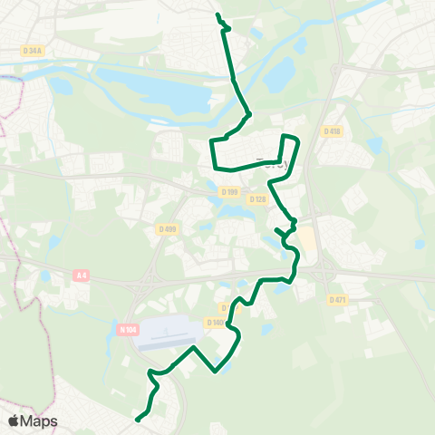 RATP Marche-Chelles-Gournay-RER - Torcy RER map