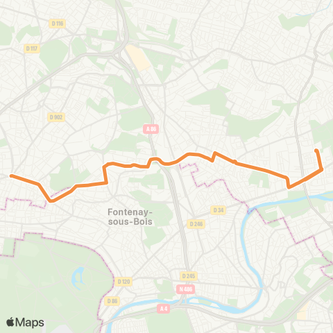 RATP Croix de Chavaux-Metro - Pl. de la Résistance map