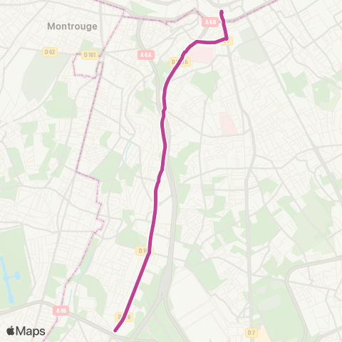 RATP Pte d'Italie-Metro - Rd-pt Roosevelt map