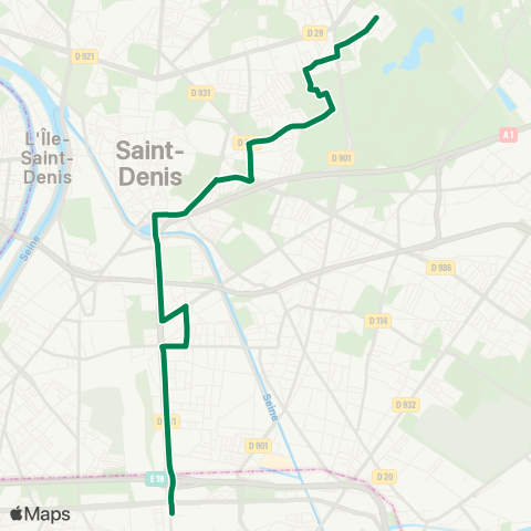 RATP Porte de la Chapelle - Moulin Neuf map