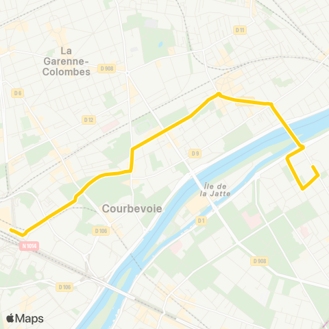 RATP La Défense-Metro-RER-Tramway - Pont de Levallois-Metro map