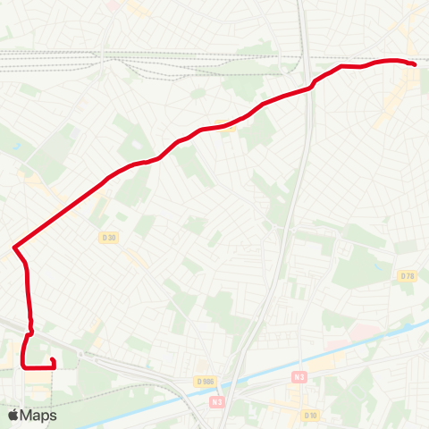 RATP Bobigny - Pablo Picasso - Aulnay-sous-Bois RER map