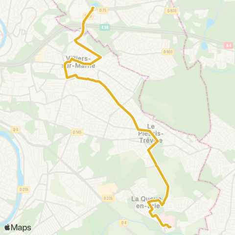 RATP Noisy-le-Grand - Mont d'E. RER - (Noisy-le-Grand RER - Hôp.) map