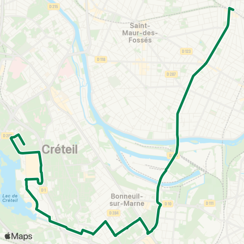 RATP Champigny-St Maur-RER - Préf. du Val de Marne map