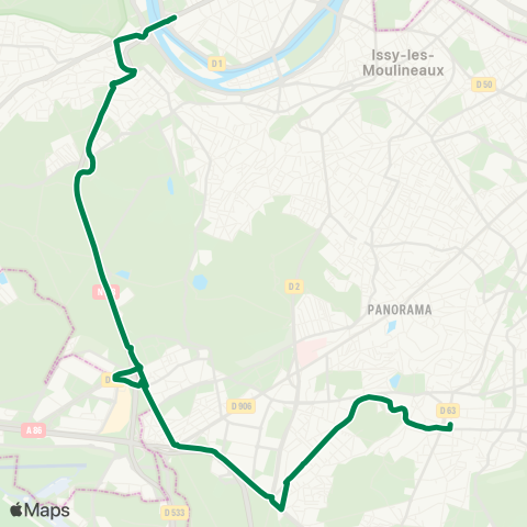 RATP (Pont de Sevres - Robinson RER) - Robinson RER. map