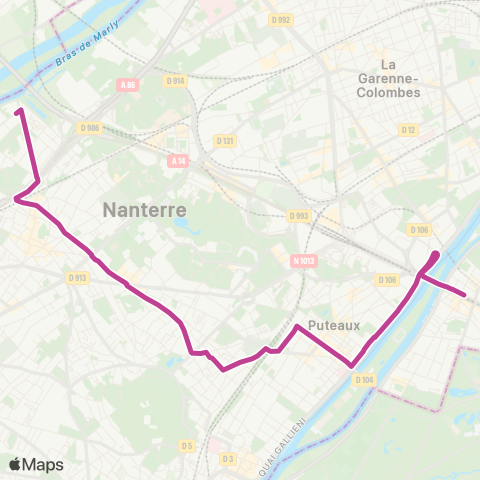 RATP Pont de Neuilly-Metro - Boul. de la Seine map