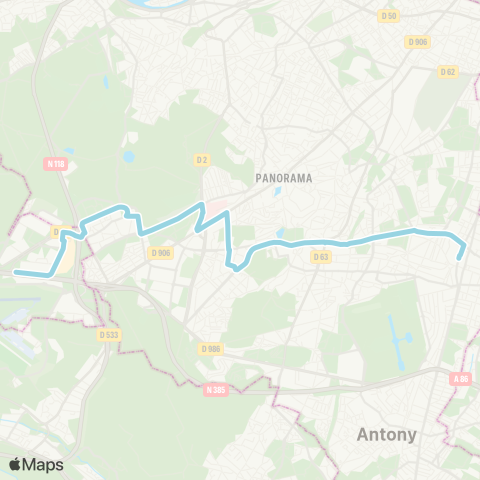 RATP Europe Sud - Bourg-la-Reine RER map