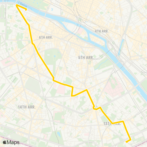 RATP Friedland - Haussmann - Porte d'Ivry map