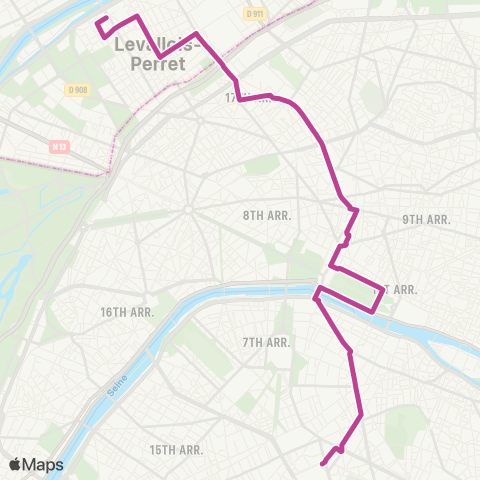 RATP Gare Montparnasse - Louison Bobet map