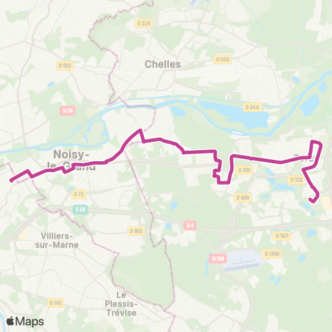 RATP Bry sur Marne-RER - Torcy RER map