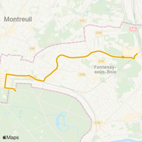 RATP Château de Vincennes - Van Derheyden map