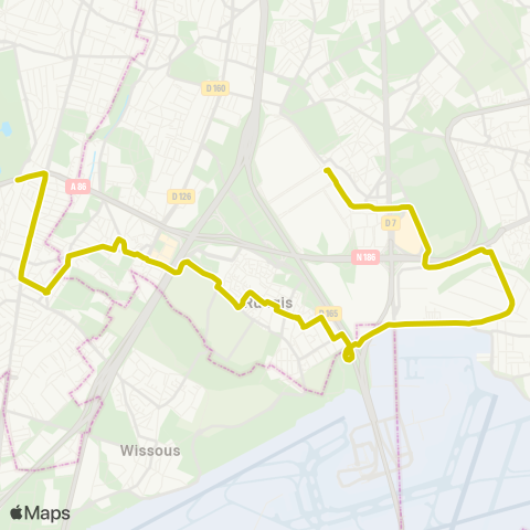 RATP La Croix de Berny RER - Marche Intl de Rungis map