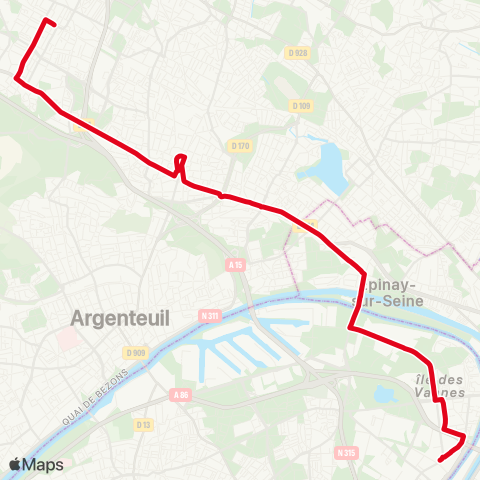 RATP Saint-Gratien - RER - Bongarde map