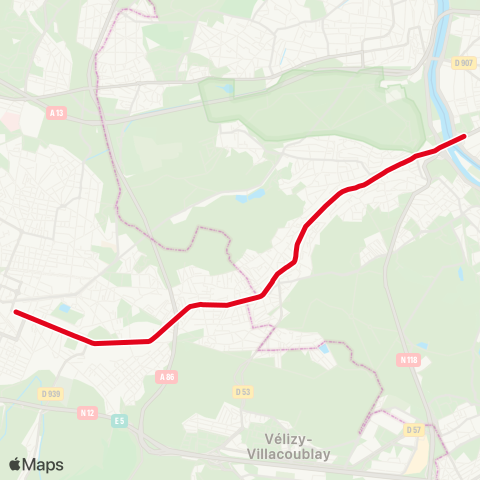 RATP Pont de Sevres - Château de Versailles map