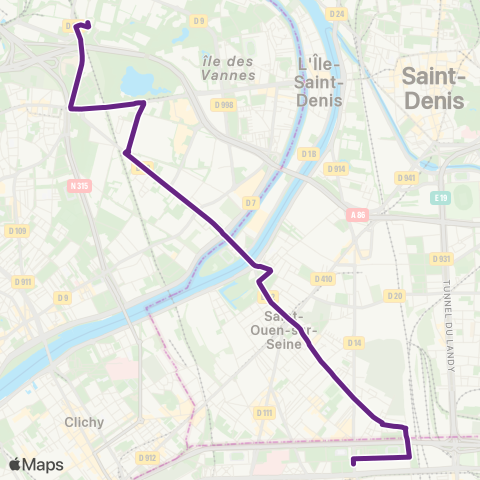 RATP Pte de la Chapelle - ZAC des Louvresses map