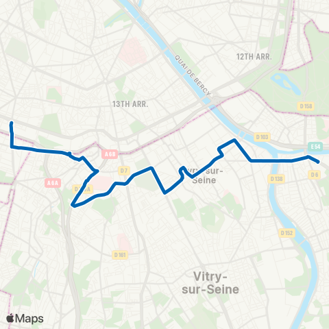 RATP Pte d'Orleans-Metro - École Veterinaire de Maison-Alfort map