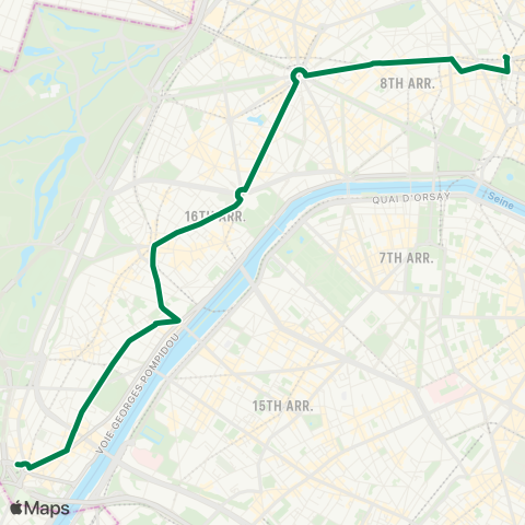 RATP Opera - Porte de Saint-Cloud map