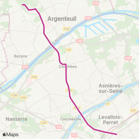 RATP Pte de Champerret - Collège Claude Monet map