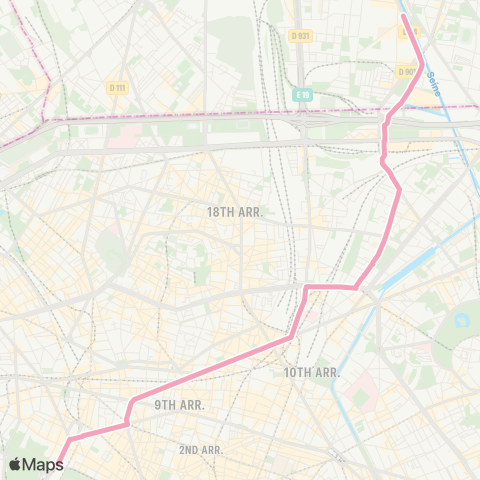 RATP Concorde - Aubervilliers - France-Asie map