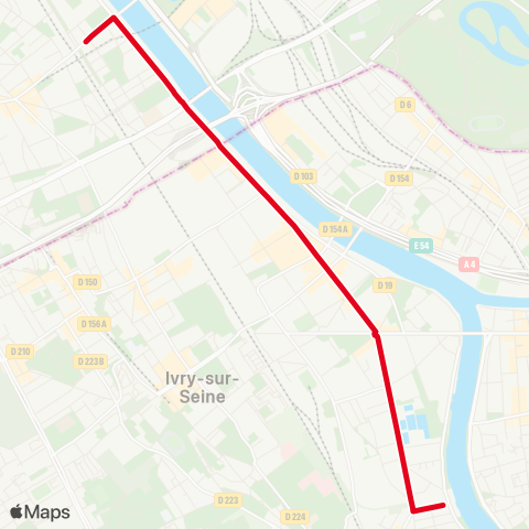 RATP Bibl. François-Mitterrand - Vitry-s/-Seine - Duras map