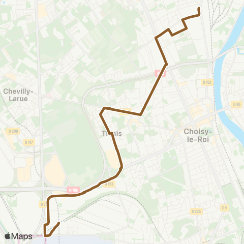 RATP 382 map