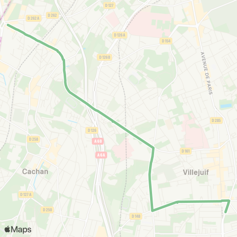 RATP Vache Noire - Ctre comm. - Villejuif - Louis Aragon map