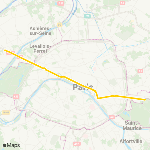 RATP Château de Vincennes - la Défense map