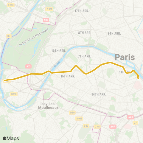 RATP Boulogne-Pont de Saint Cloud - Austerlitz map