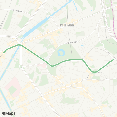 RATP Pré-Saint-Gervais - Louis Blanc map