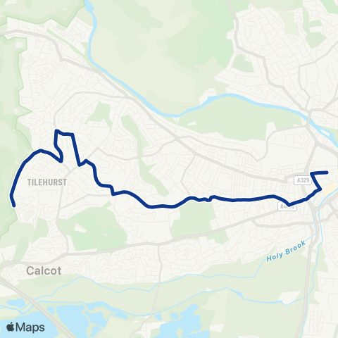 Reading Buses  map