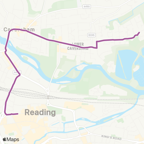 Reading Buses  map