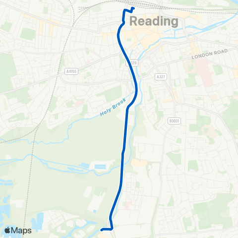 Reading Buses  map