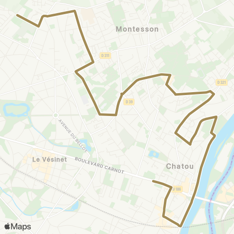 Argenteuil - Boucles de Seine Paul Bert↔︎Cormeilles map