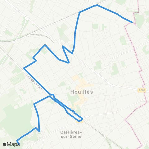 Argenteuil - Boucles de Seine Plateau↔︎Lycée les Pierres Vives map