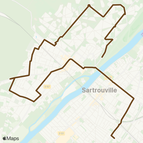 Argenteuil - Boucles de Seine Lycée Evariste Galois↔︎République map