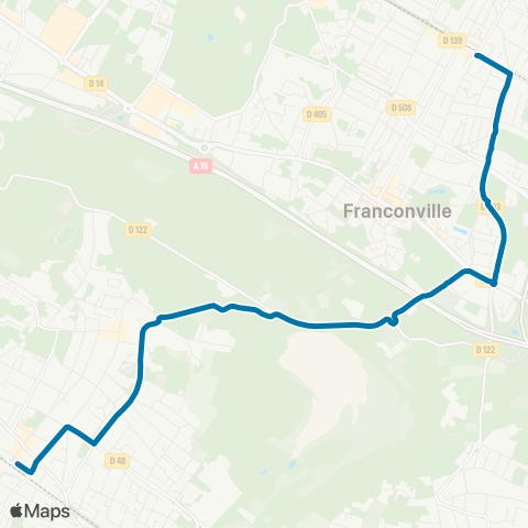 Val Parisis Gare de Franconville↔︎Gare de Cormeilles en Parisis map