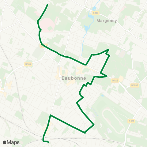 Val Parisis Hôp. Simone Veil↔︎Gare d'Ermont-Eaubonne map