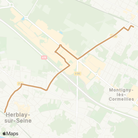 Val Parisis Gare de Montigny / Beauchamp↔︎Gare d'Herblay map