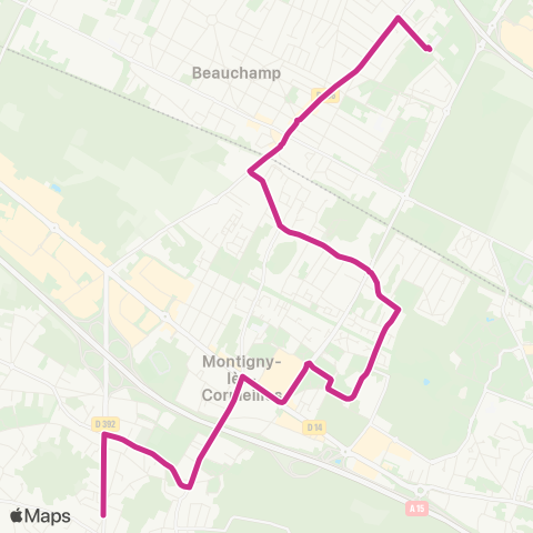 Val Parisis Lycée Montesquieu / Collège Duhamel↔︎Av. de la Libération map