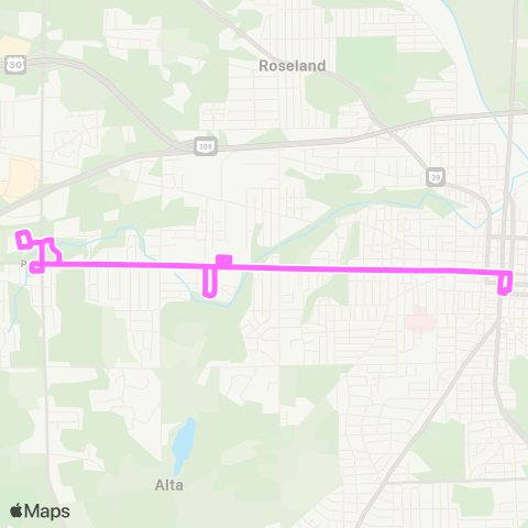 Richland County Transit Park Avenue West map