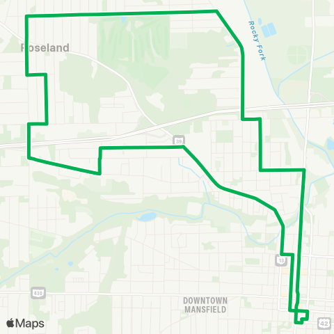 Richland County Transit Springmill St. / Bowman map