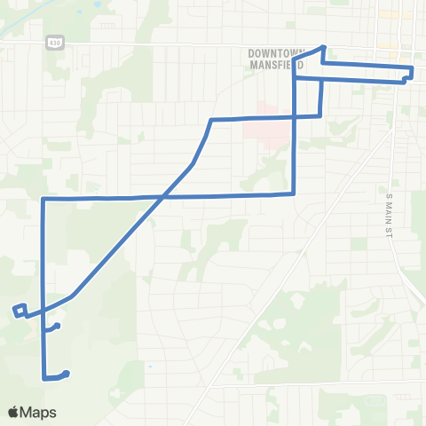 Richland County Transit Glessner / Marion map