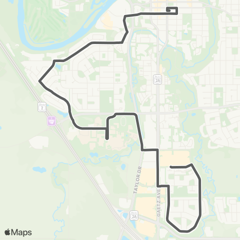 RDT Westpark-College-Bower map