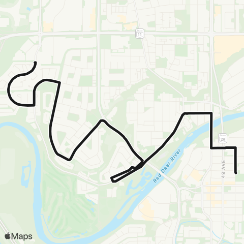 RDT Oriole Park & Fairview to Centra map